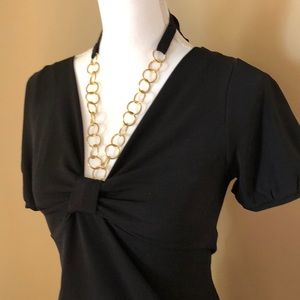 3 for $25 Sale!🧜🏼‍♀️ Black shirt - gold circles